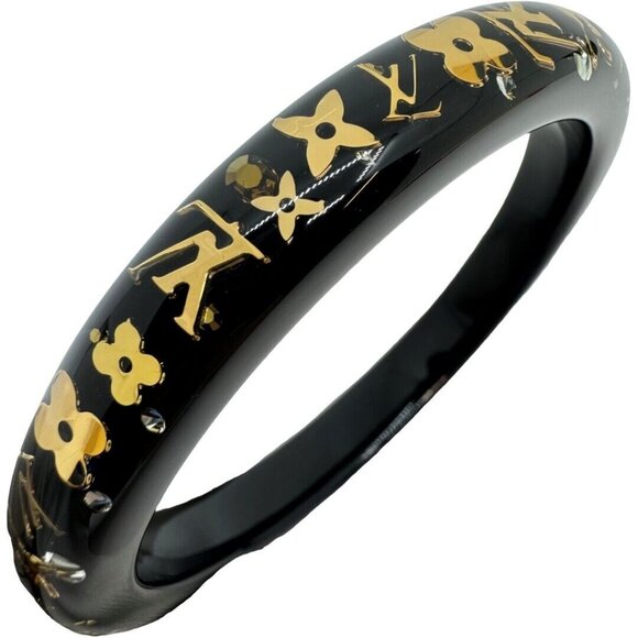 Authentic LOUIS VUITTON Bracelet Inclusion M65300 Black Resin #36635390 - Picture 4 of 10